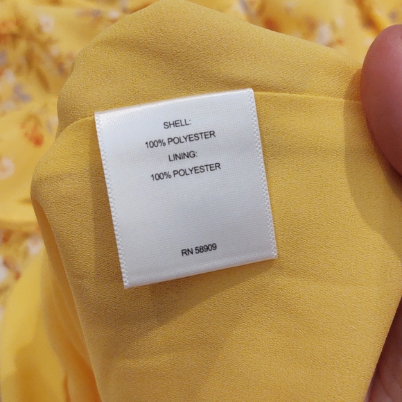 A Loves A Floral Yellow high low Dress - Picture 5 of 6